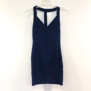 🍁Tobi Racerback Navy Strappy Bodycon Mini Dress S